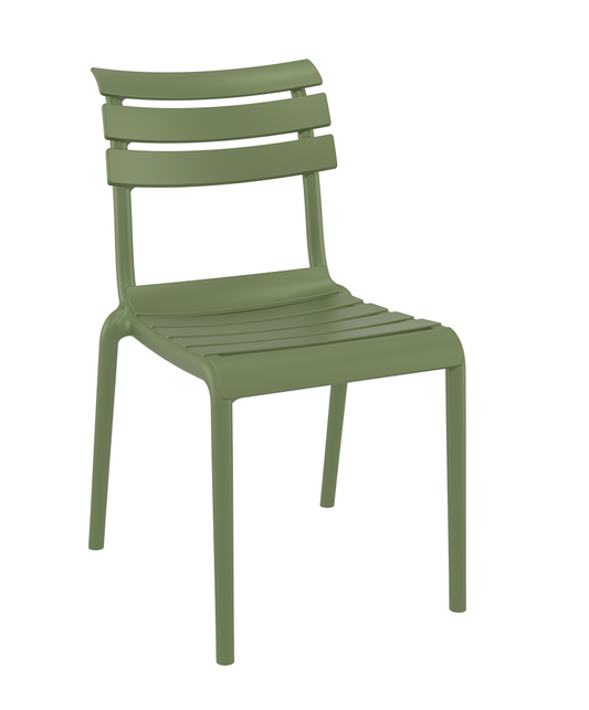 Siesta Helen Chaise de jardin empilable Vert olive (par 2 pièces)