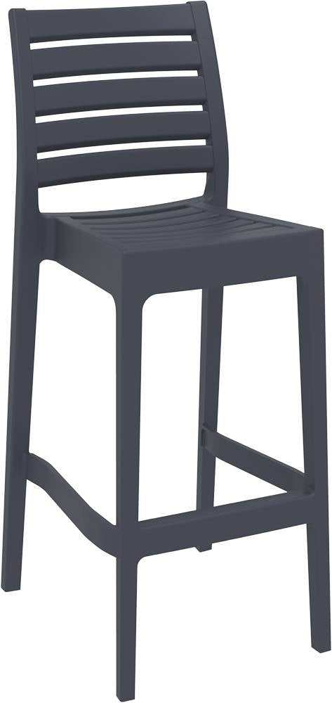 Siesta Ares Tabouret de bar empilable 75 cm Gris foncé (par 2 unités)