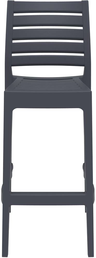 Siesta Ares Tabouret de bar empilable 75 cm Gris foncé (par 2 unités)
