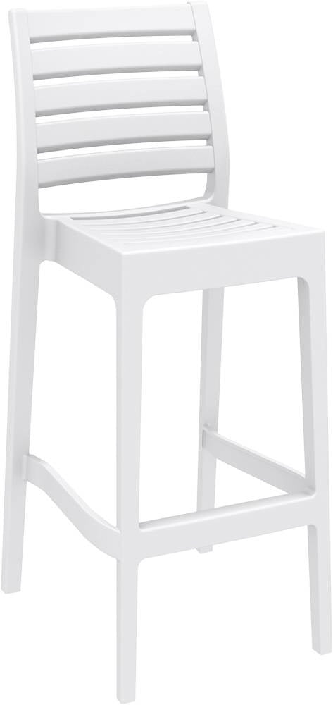 Siesta Ares Tabouret de bar empilable 75 cm Blanc (par 2 unités)