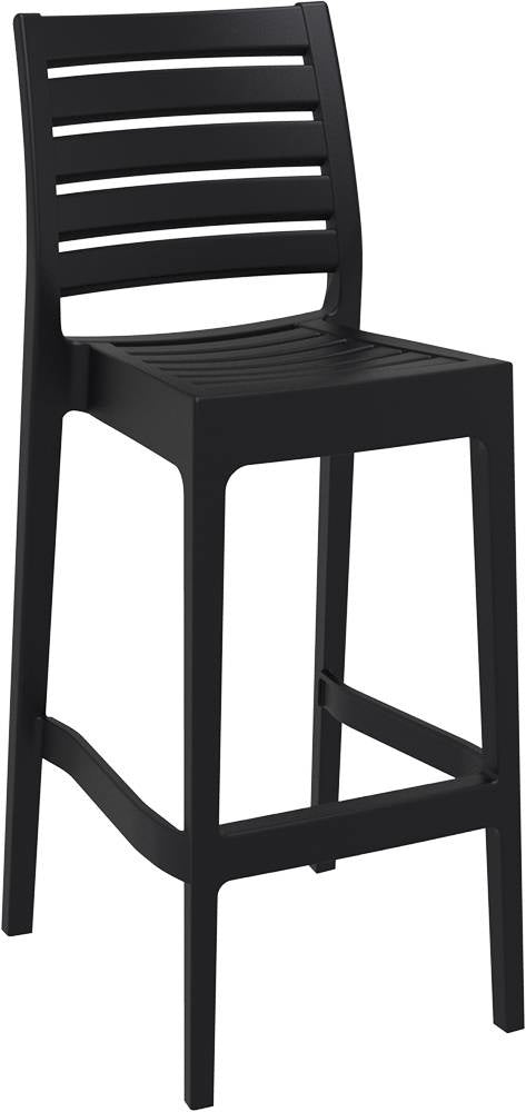 Siesta Ares Tabouret de bar empilable 75 cm noir (par 2 unités)