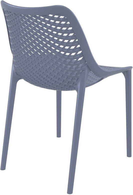 Baratti Hava Chaise de jardin empilable Gris foncé (par 2 pièces)