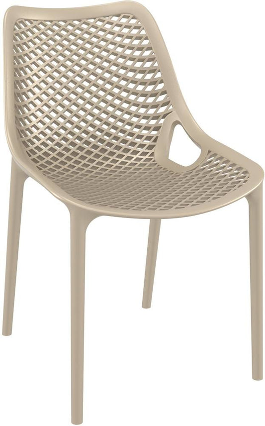 Baratti Hava Chaise de jardin empilable Taupe (par 2 pièces)