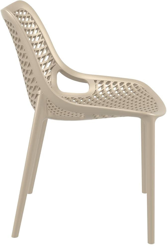 Baratti Hava Chaise de jardin empilable Taupe (par 2 pièces)