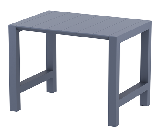 Siesta Vegas Table de bar extensible 100/140 cm Gris foncé