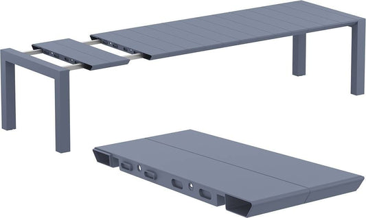 Siesta Vegas Table de jardin extensible Xl 260/300 cm Gris foncé