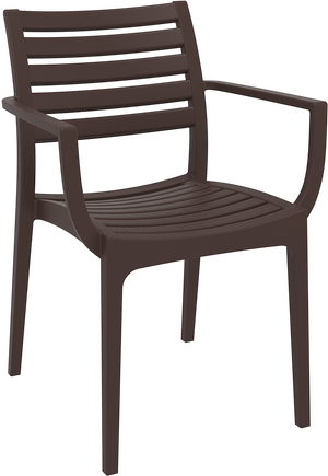 Siesta Artemis Chaise de Jardin Empilable Marron (Par 2 Unités) Siesta Artemis Chaise de Jardin Empilable Marron (Par 2 Unités)
