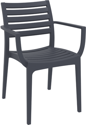Siesta Artemis Chaise de jardin empilable Gris foncé (par 2 unités) Siesta Artemis Chaise de jardin empilable Gris foncé (par 2 unités)