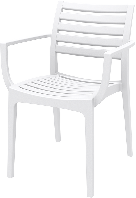 Siesta Artemis Chaise de jardin empilable blanc (par 2 unités)