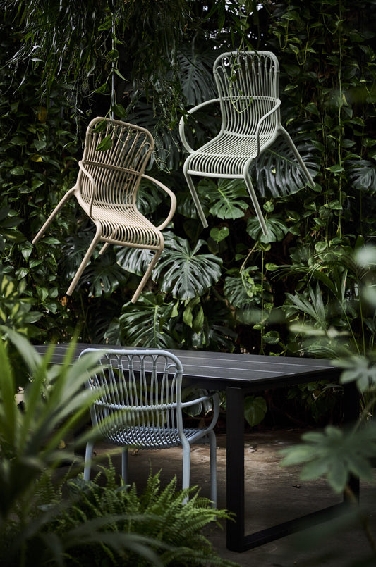 The Outsider Rattie Chaise de jardin empilable Beige