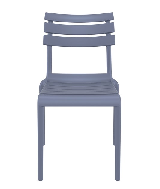 Siesta Helen Chaise de jardin empilable Gris foncé (par 2 unités)