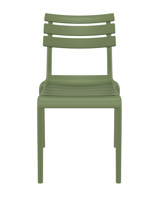 Siesta Helen Chaise de jardin empilable Vert olive (par 2 pièces)