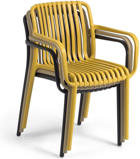 The Outsider Chaise de jardin empilable Archie Jaune