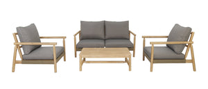 The Outsider Hanna Chair-Bank Lounge Set Acacia The Outsider Hanna Chair-Bank Lounge Set Acacia