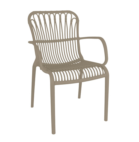 The Outsider Rattie Chaise de jardin empilable Beige