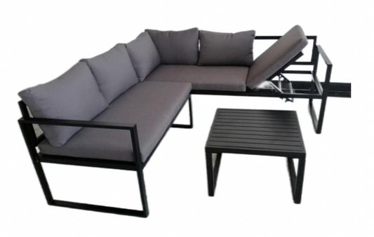 The Outsider Isabella Corner Lounge Set Aluminium