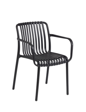 The Outsider Chaise de jardin empilable Archie Noir The Outsider Chaise de jardin empilable Archie Noir