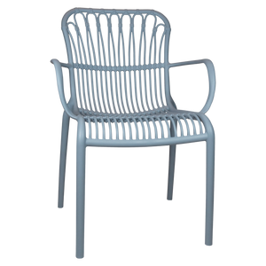 The Outsider Chaise de jardin empilable Rattie Bleu The Outsider Chaise de jardin empilable Rattie Bleu