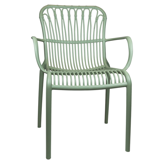 The Outsider Rattie Chaise de jardin empilable Vert Menthe