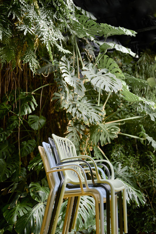 The Outsider Rattie Chaise de jardin empilable Vert Menthe