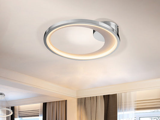 PLAFONNIER LED LARIS 43ØCHROME