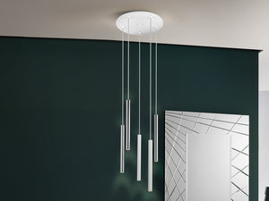 LAMPE VARAS CHROME/BLANC 5L LAMPE VARAS CHROME/BLANC 5L