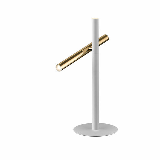 LAMPE TABLE VARAS OR/BLANC 2