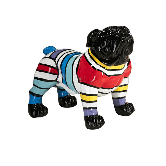 FIGURE GR BULLDOG DÉCO RAIES