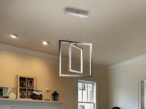 LAMPE 2L CUADROS CHROME LAMPE 2L CUADROS CHROME