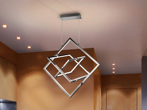 LAMPE 3L CUADROS CHROME LAMPE 3L CUADROS CHROME