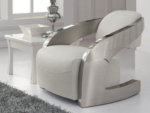 FAUTEUIL AMANDA ACIER BLANC FAUTEUIL AMANDA ACIER BLANC