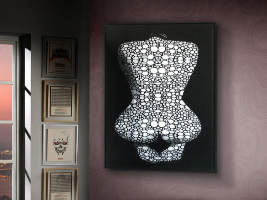 TOILE IMPRIMÉE NUDE 110x140