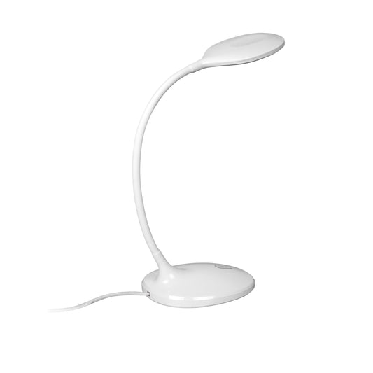 LAMPE TABLE LED SCOOP BLANC
