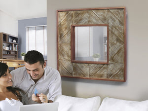 MIROIR ALPES CUIVRE 80x80 MIROIR ALPES CUIVRE 80x80