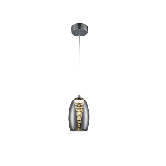 LAMPE NEBULA 1L LED CHROME