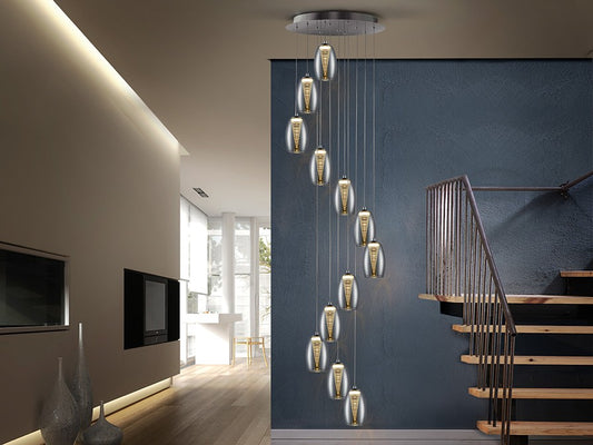 LAMPE NEBULA 12L LED CHROME