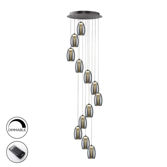 LAMPE NEBULA 12L LED CHROME