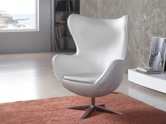 FAUTEUIL EGG EN BLANC