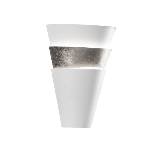 APLIQUE ISIS 1L BLANC/ARGENT