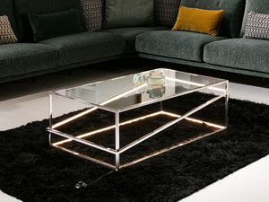 TABLE BASSE MOONLIGHT INOX LED TABLE BASSE MOONLIGHT INOX LED