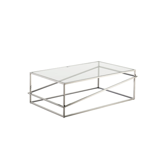 TABLE BASSE MOONLIGHT INOX LED