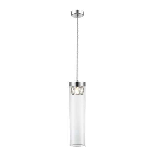 LAMPE 1L AVA CHROME Ø11