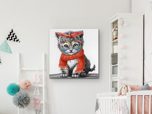 ACRYLIQUE KITTY 50x50