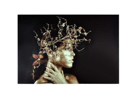 PHOTO MUJER DORADA 150x100