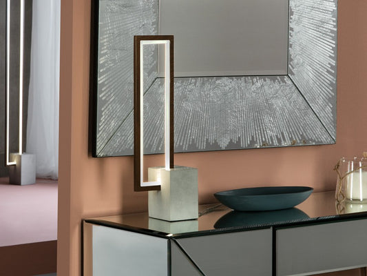 LAMPE TABLE LED LIMIT MARRON