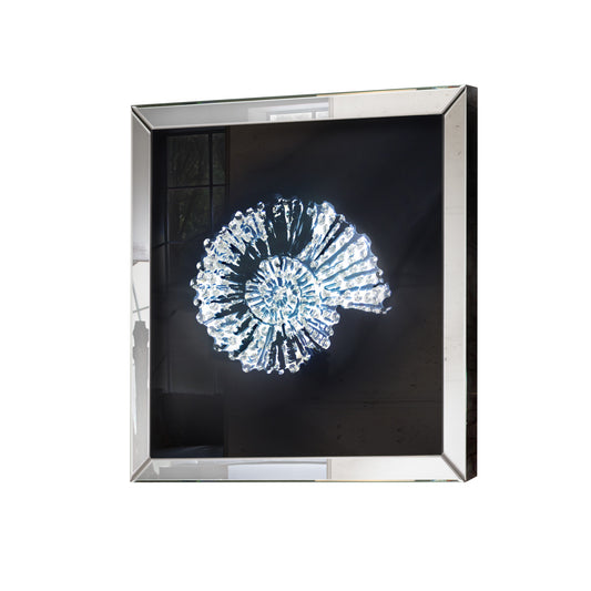 TABLEAU MIROIR FOSIL 60x60