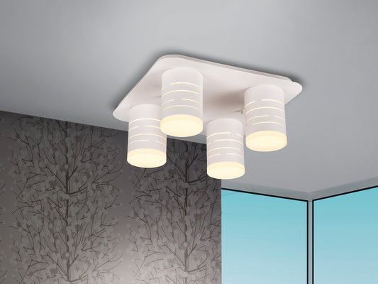 PLAFONNIER 4L VIKA BLANC