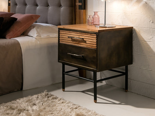 TABLE DE NUIT DRESDE 2 TIROIRS