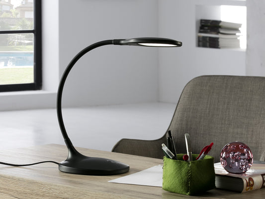 LAMPE TABLE LED SCOOP NOIR