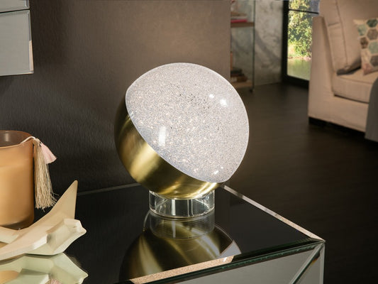 LAMPE TABLE SPHÈRE Ø20 LAITON
